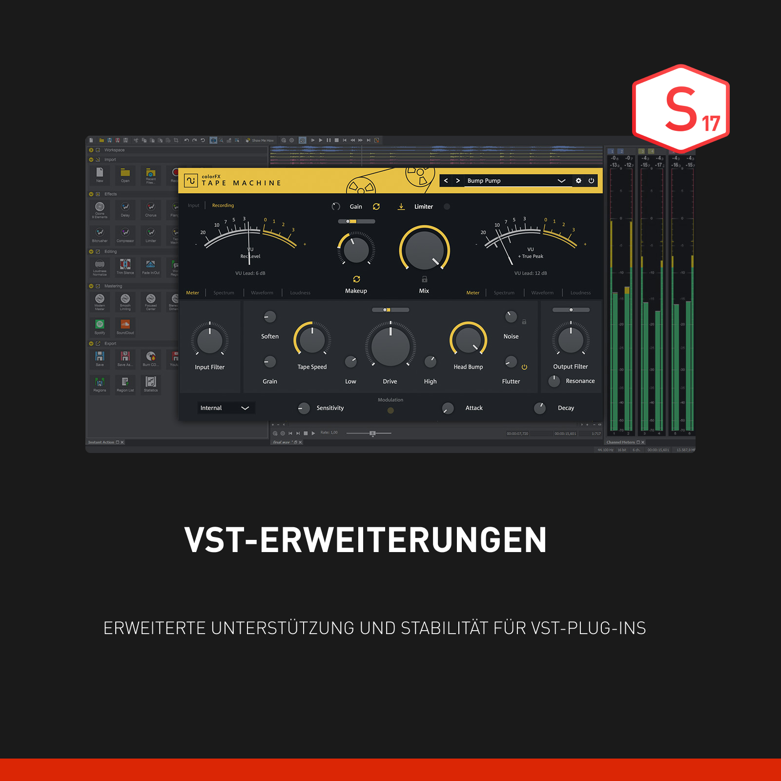 SOUND FORGE Audio Studio 17 Microsoft Store Edition Screenshot