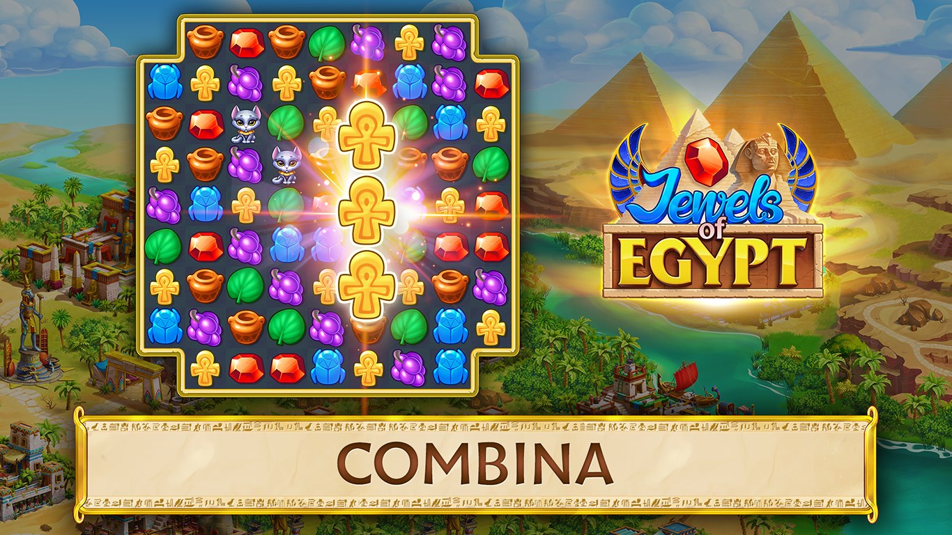 Captura de pantalla de Jewels of Egypt: ¡combina 3!