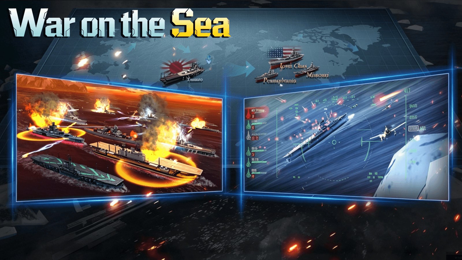 Captura de pantalla de War on the Sea