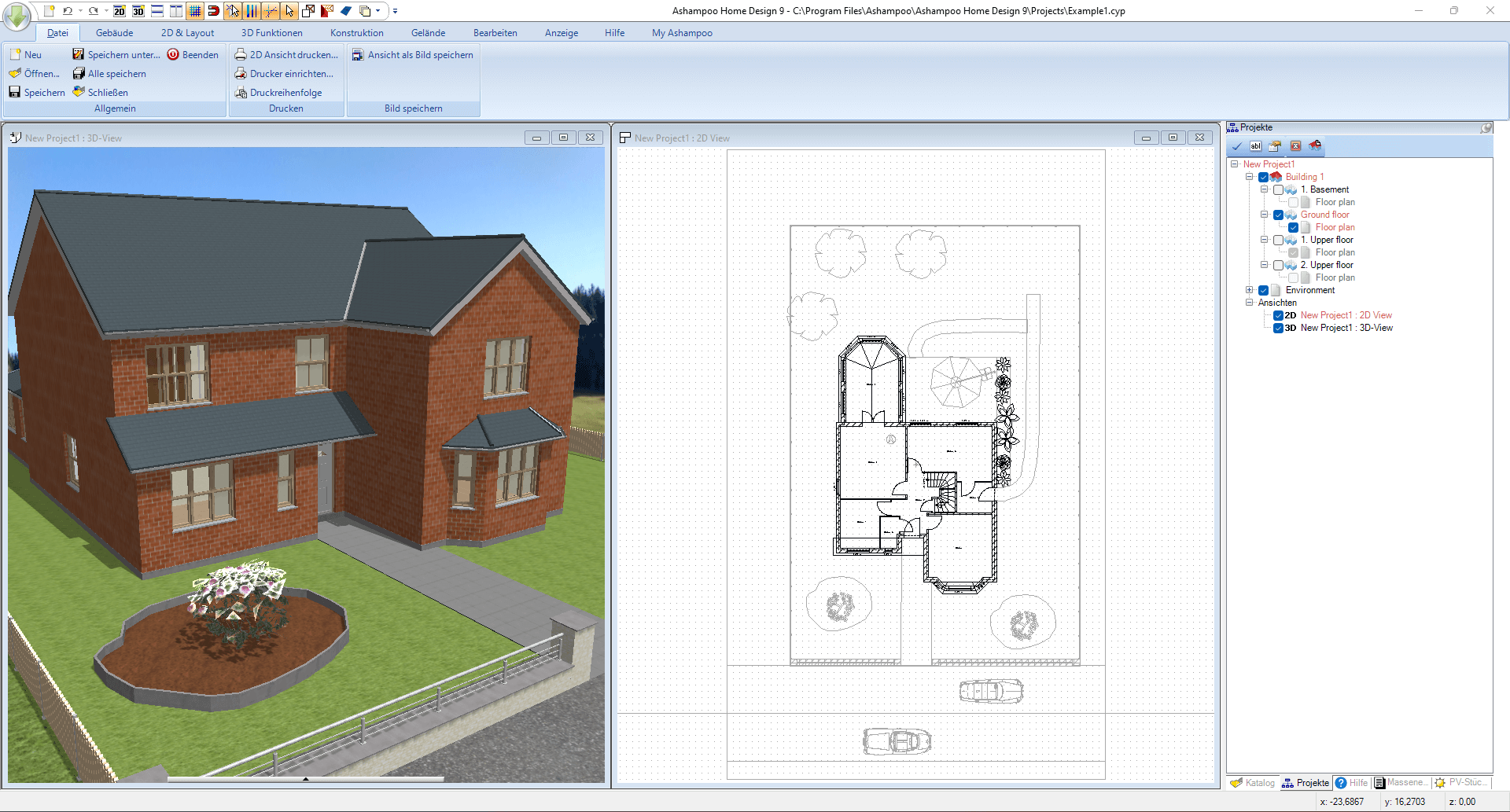 Ashampoo Home Design 9 Screenshot