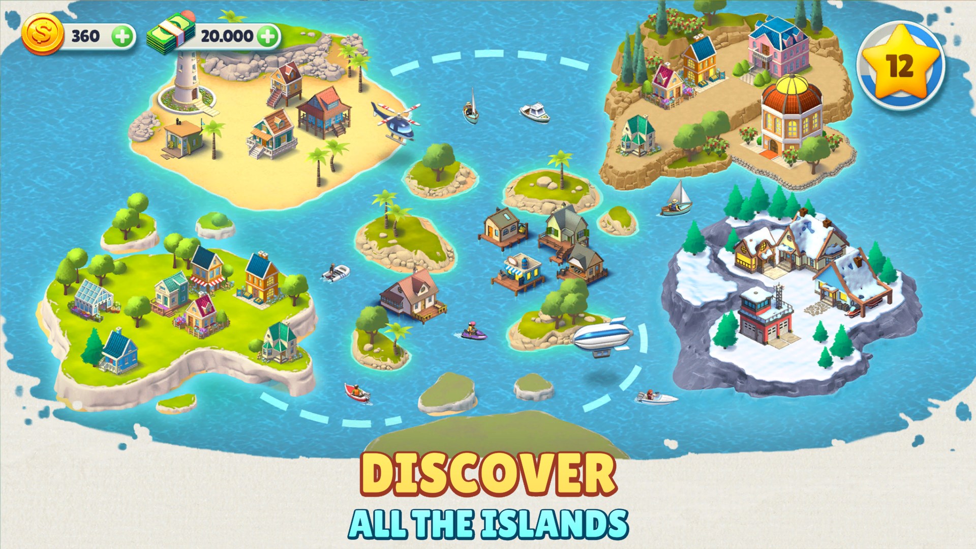 Cozy Town: Build Explore Game screenshot