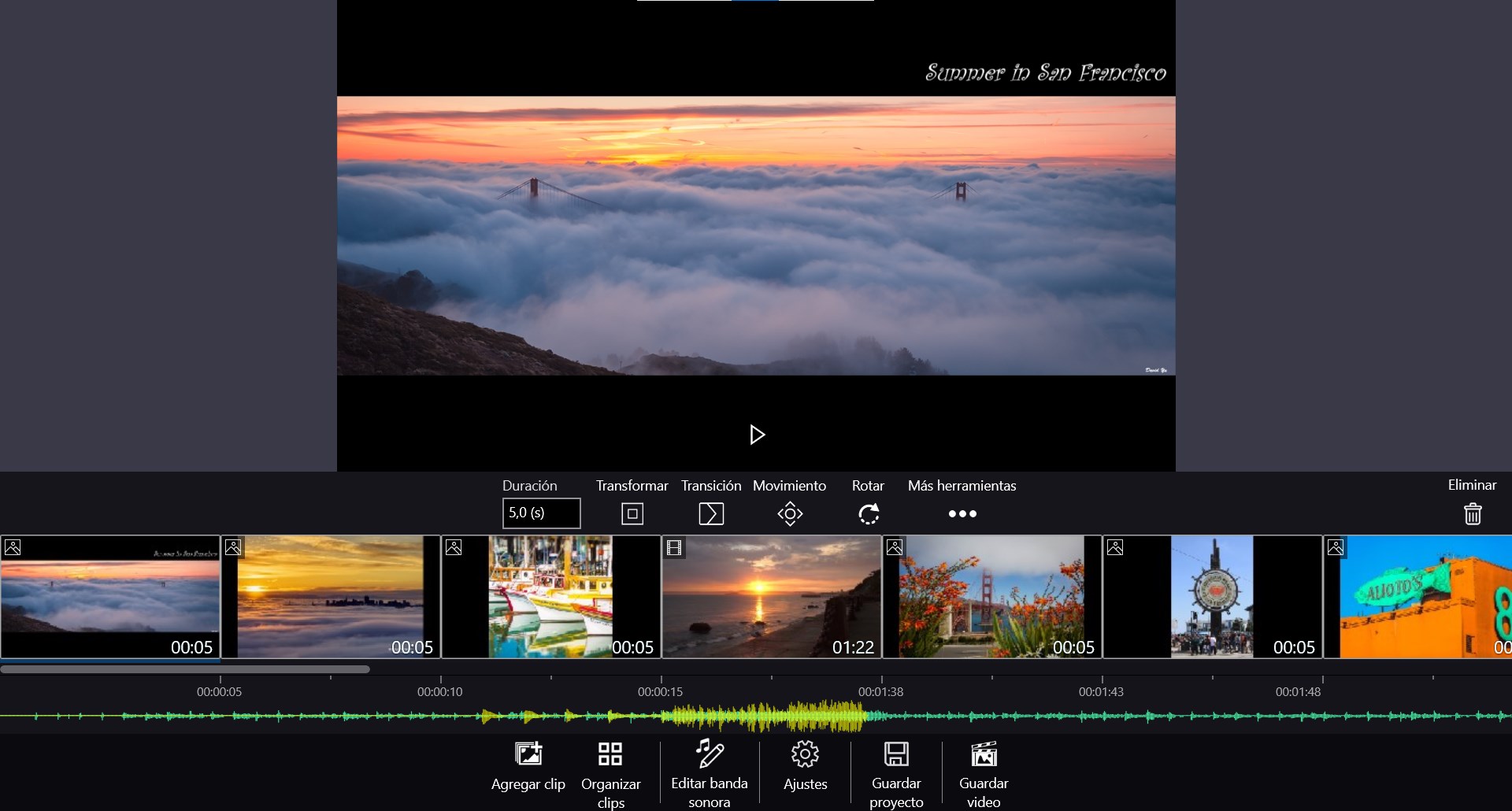 Captura de pantalla de Movie Maker - Video Editor