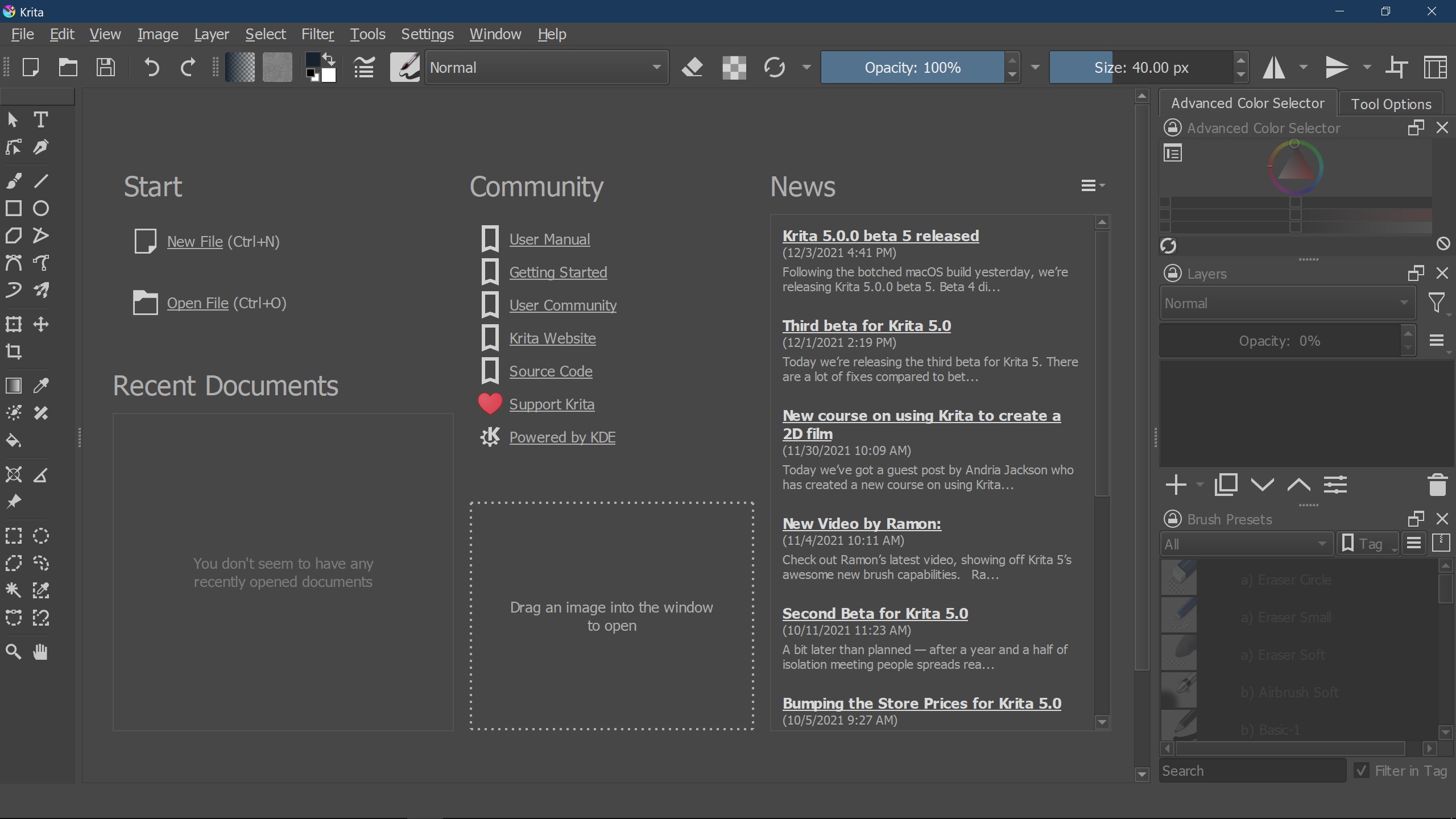 Krita screenshot