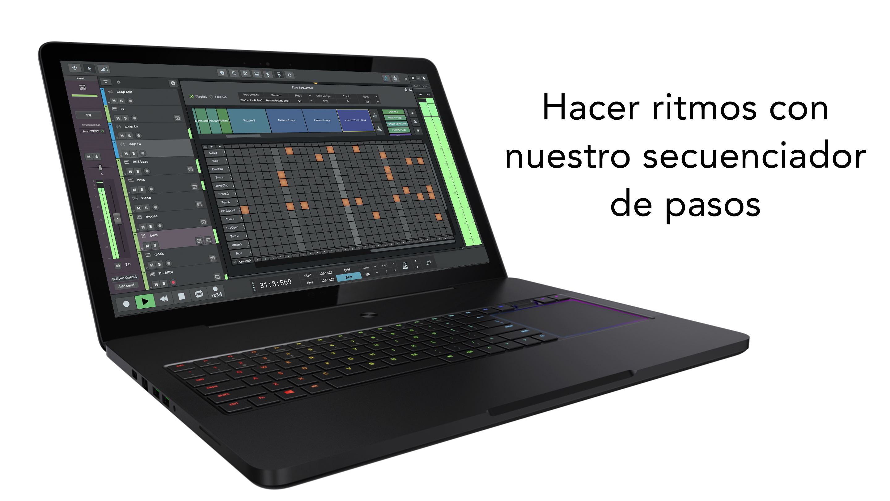 Captura de pantalla de n-Track Studio