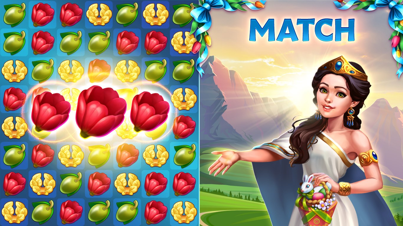 Jewels of Rome: Match-3 and City Building Game! screenshot