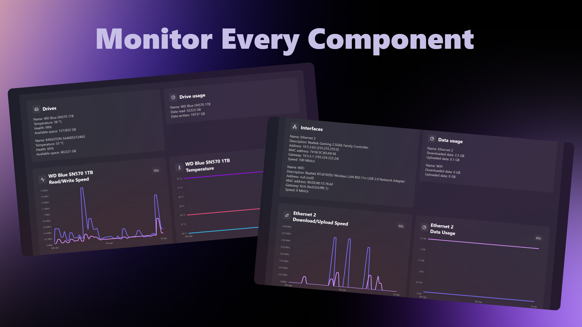 Cores - Modern Hardware Monitor screenshot