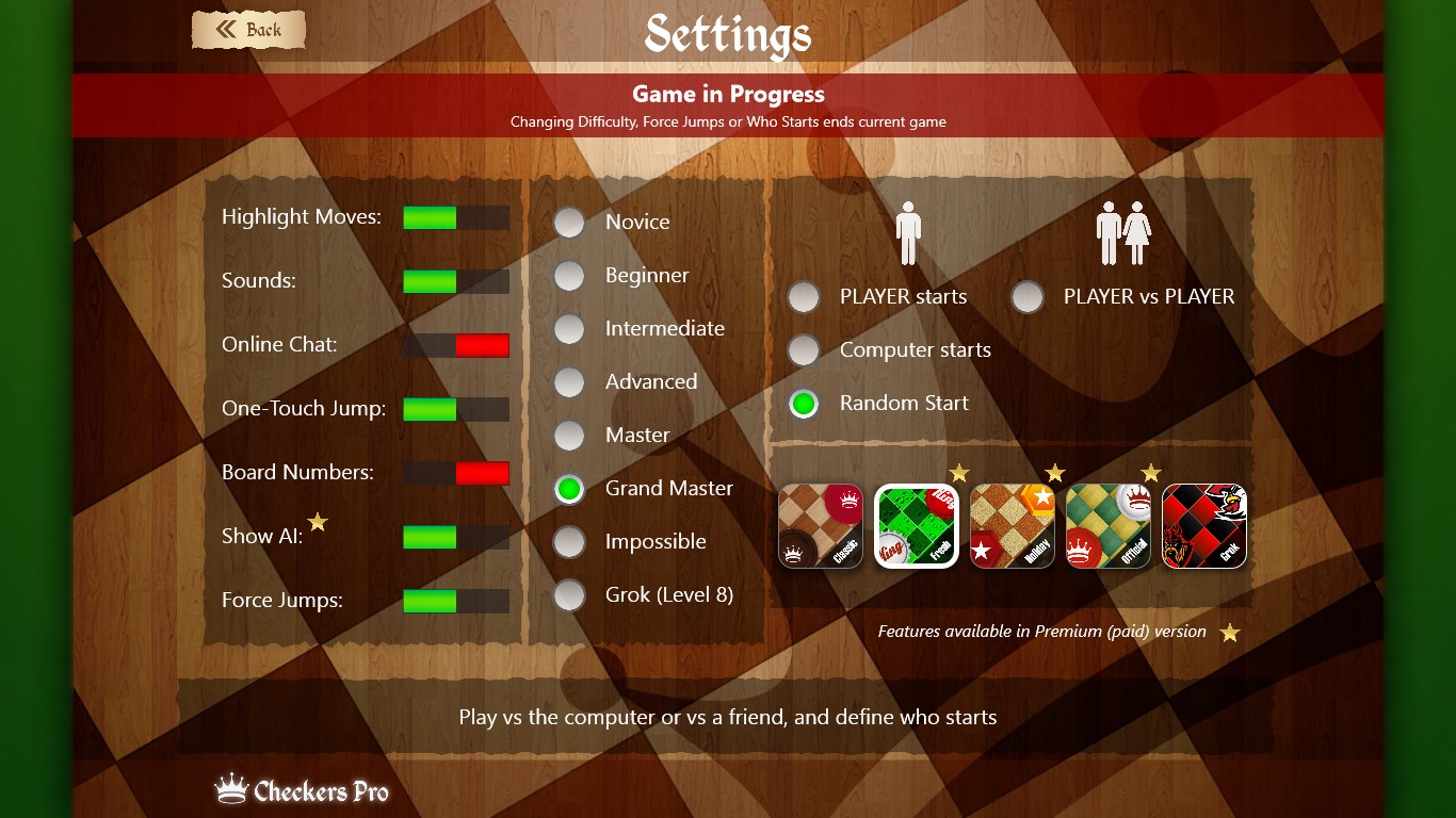 Checkers Pro Screenshot