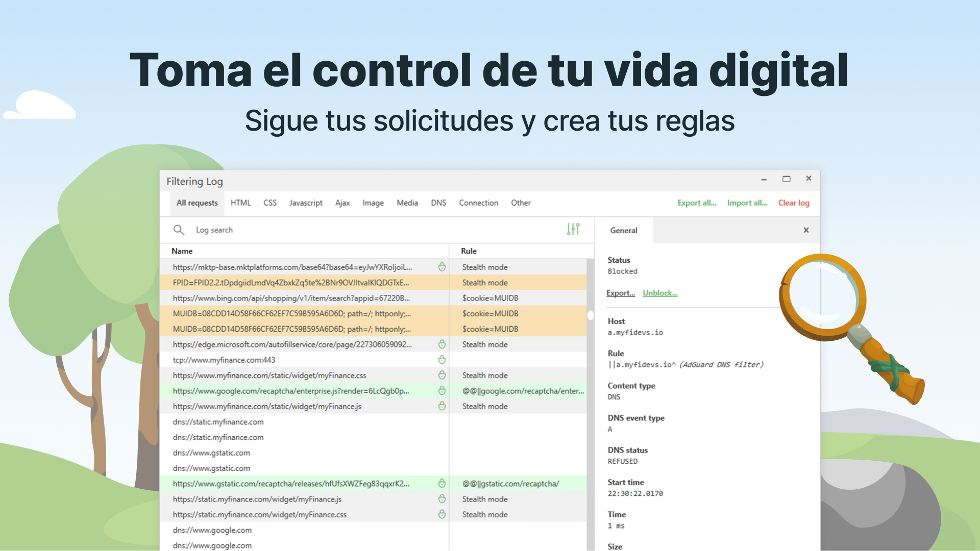 Captura de pantalla de AdGuard for Windows