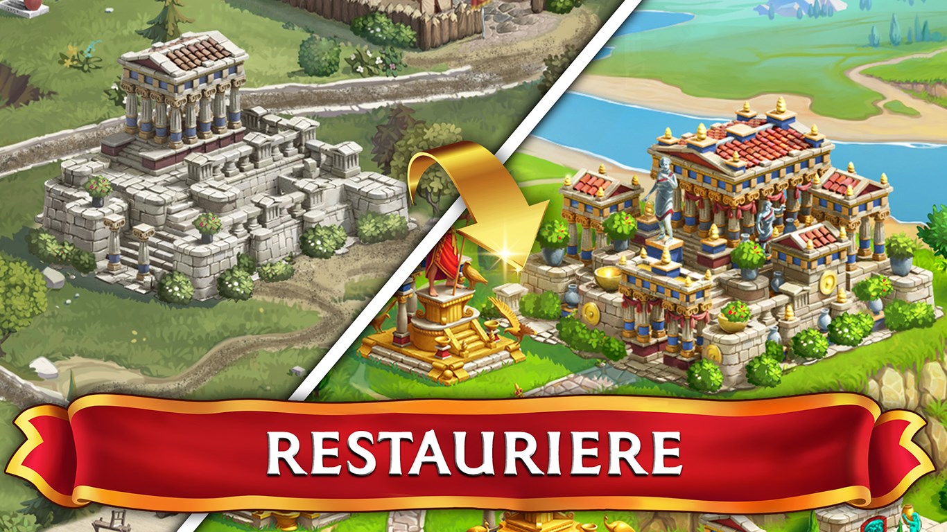 Jewels of Rome: 3-Gewinnt rätsel Spiel Screenshot