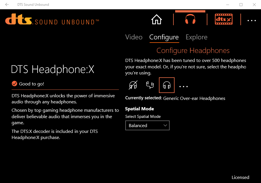 DTS Sound Unbound screenshot