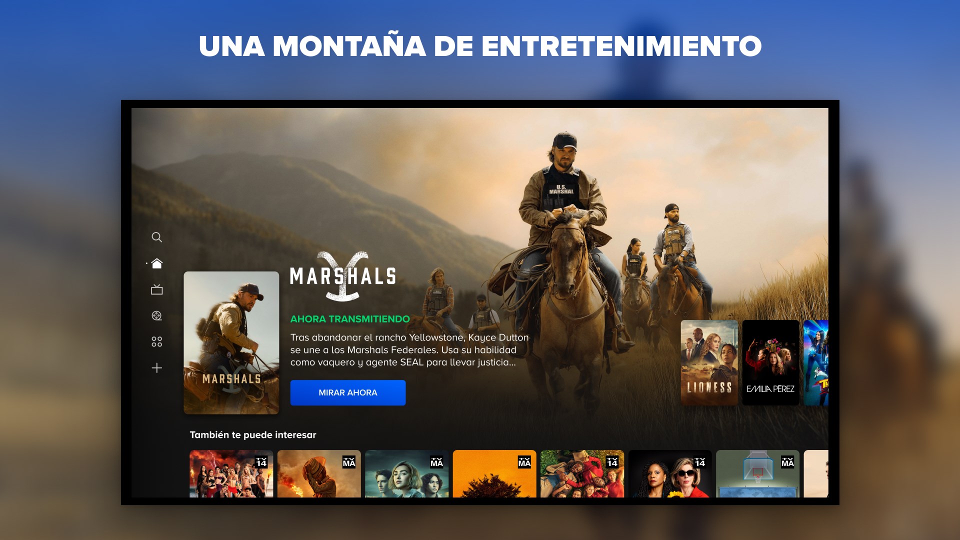 Captura de pantalla de Paramount+