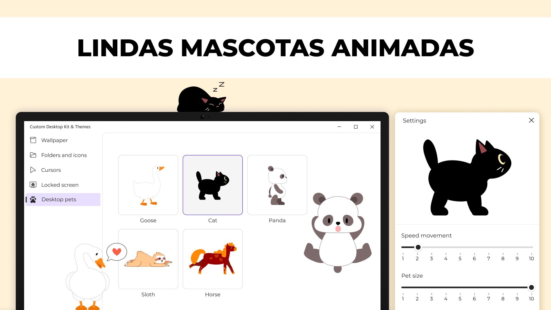 Captura de pantalla de Escritorio Personalizado: Temas, Fondos de Pantalla y Carpetas