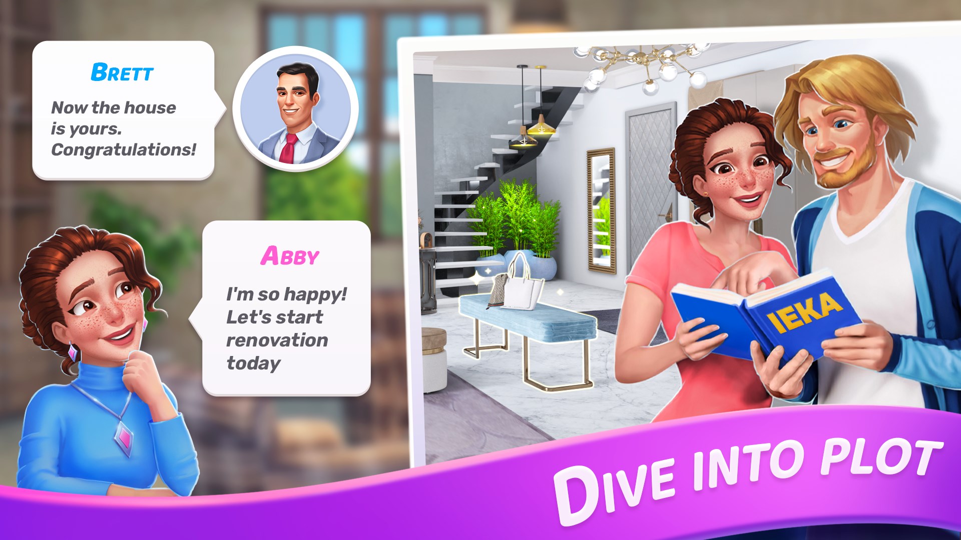 Merge Design Mansion Makeover screenshot