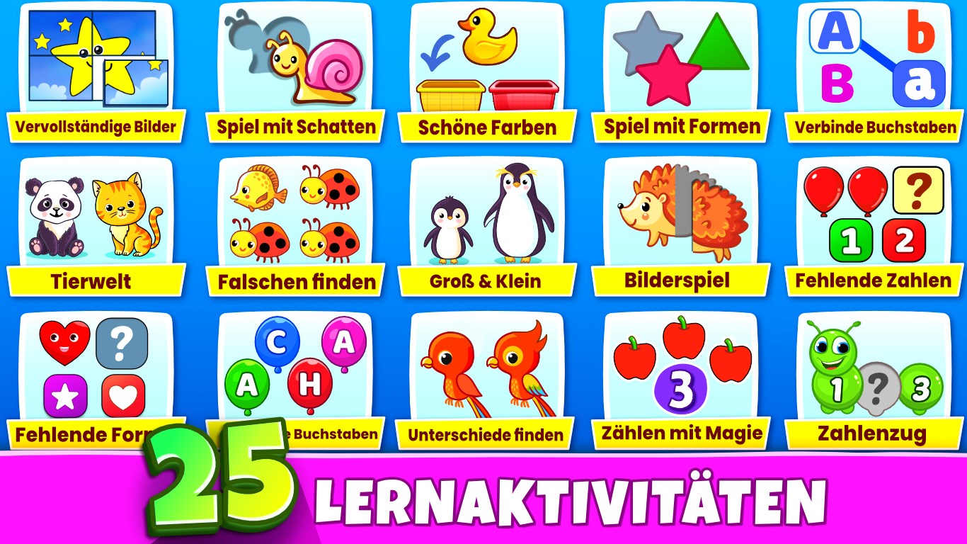 Kinderspiele: Kleinkinder 3-7 Screenshot