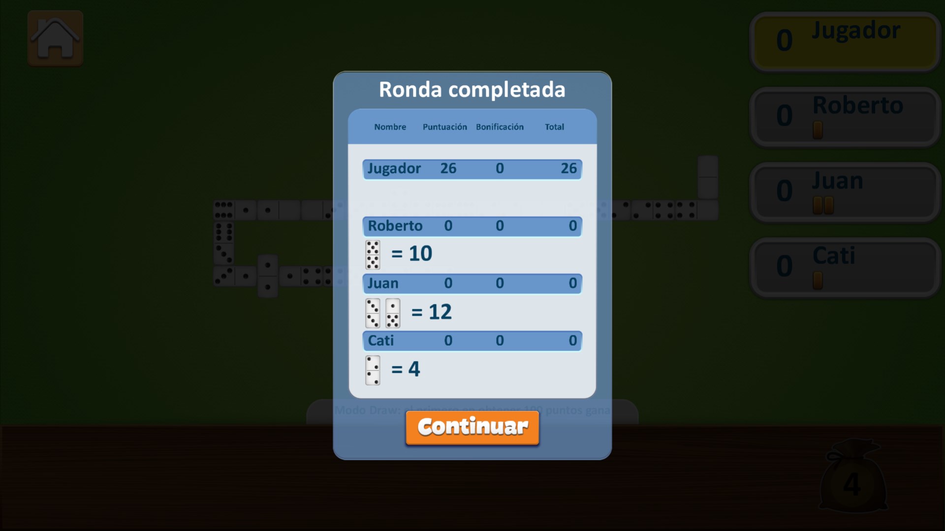 Captura de pantalla de Dominó Deluxe