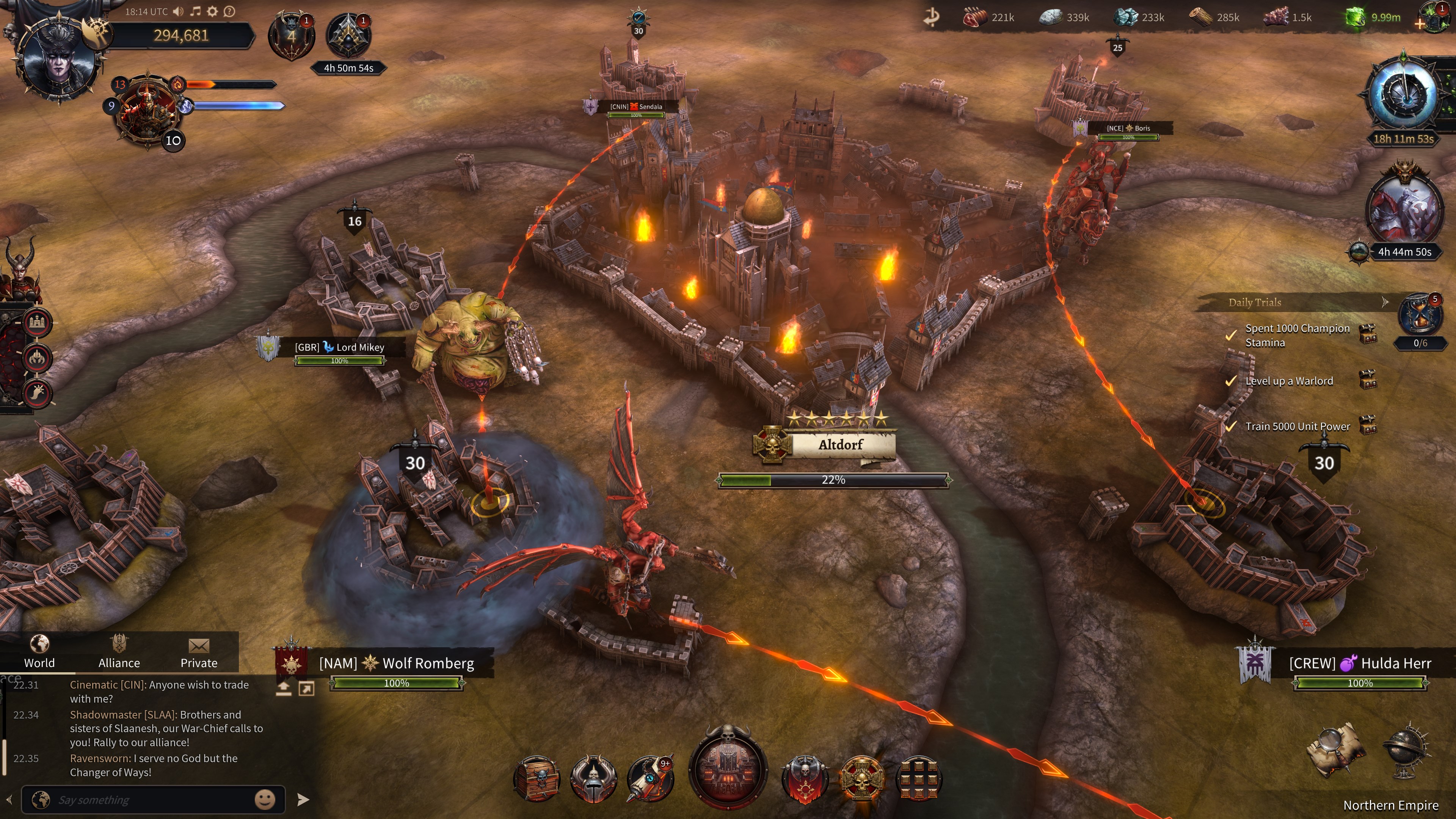 Captura de pantalla de Warhammer: Chaos & Conquest