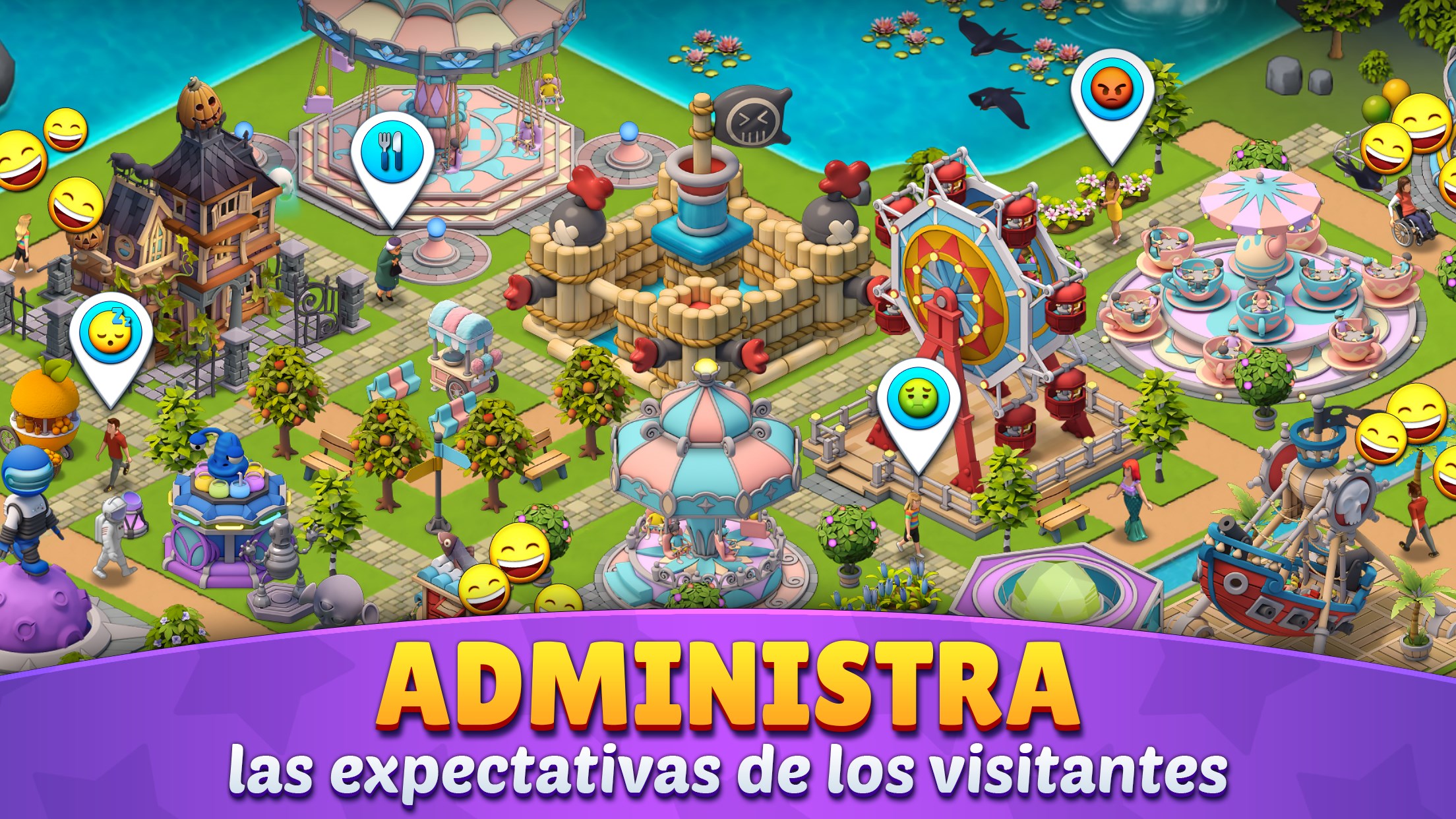 Captura de pantalla de Roller Coaster Life: Theme Park