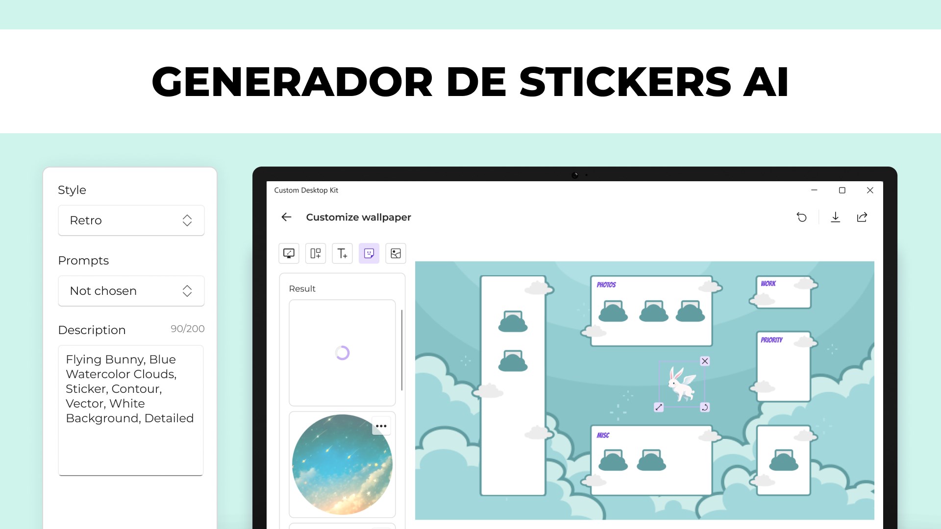 Captura de pantalla de Escritorio Personalizado: Temas, Fondos de Pantalla y Carpetas