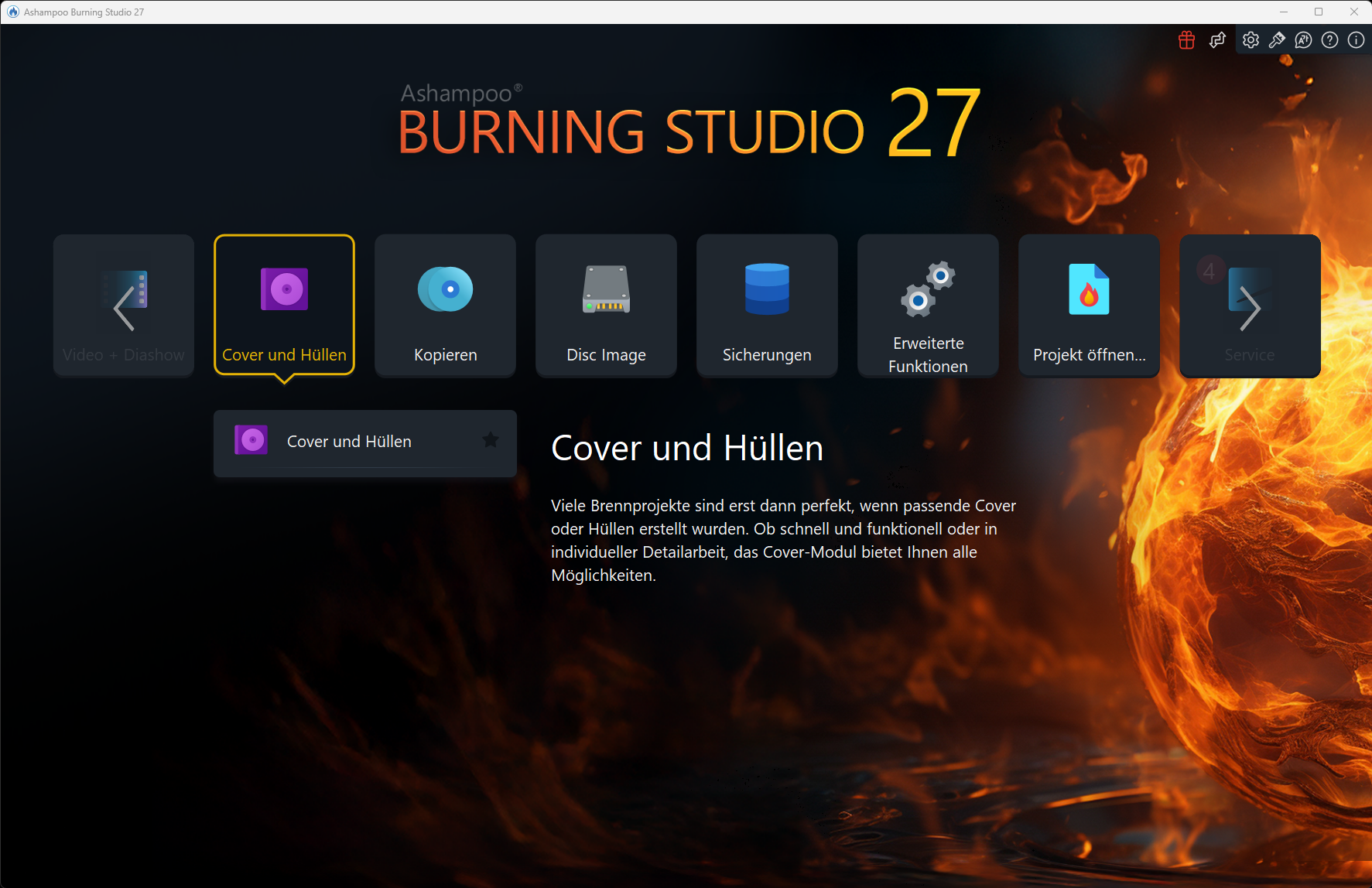 Ashampoo Burning Studio 27 Screenshot