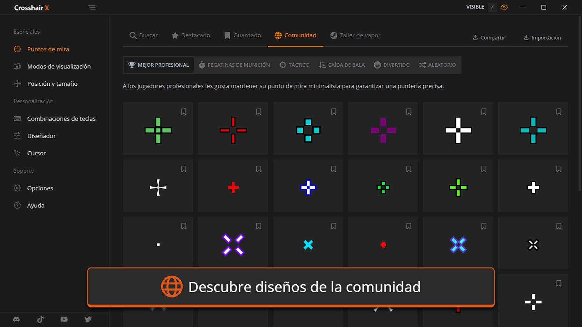 Captura de pantalla de Crosshair X
