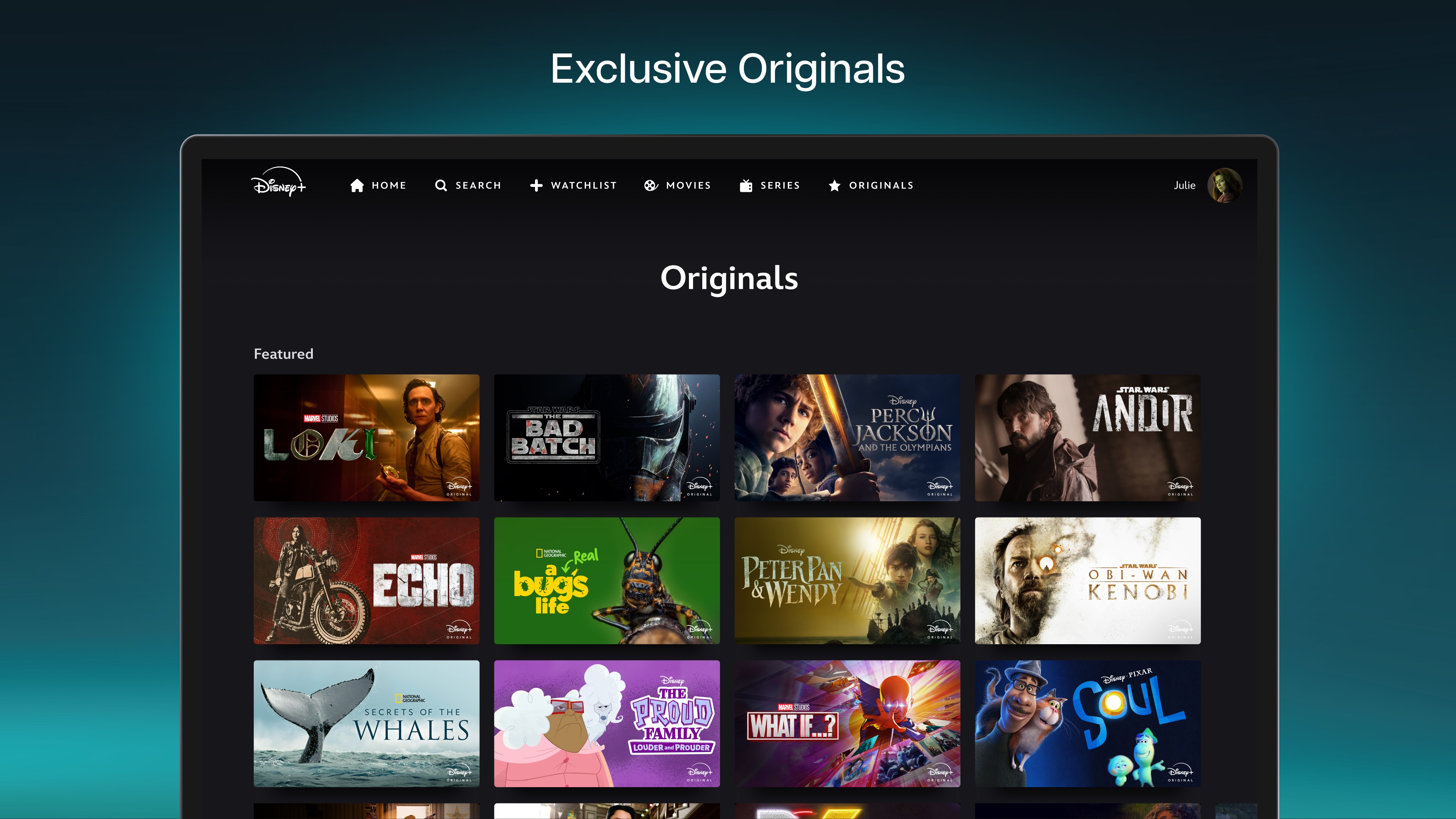 Disney+ screenshot