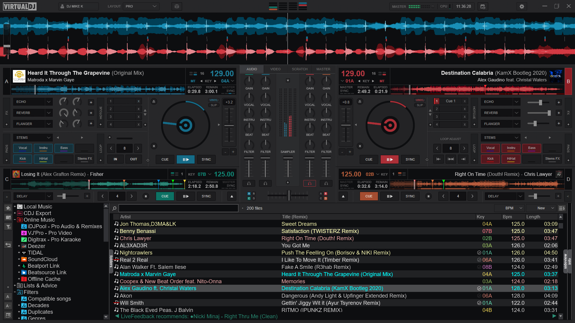 Captura de pantalla de VirtualDJ