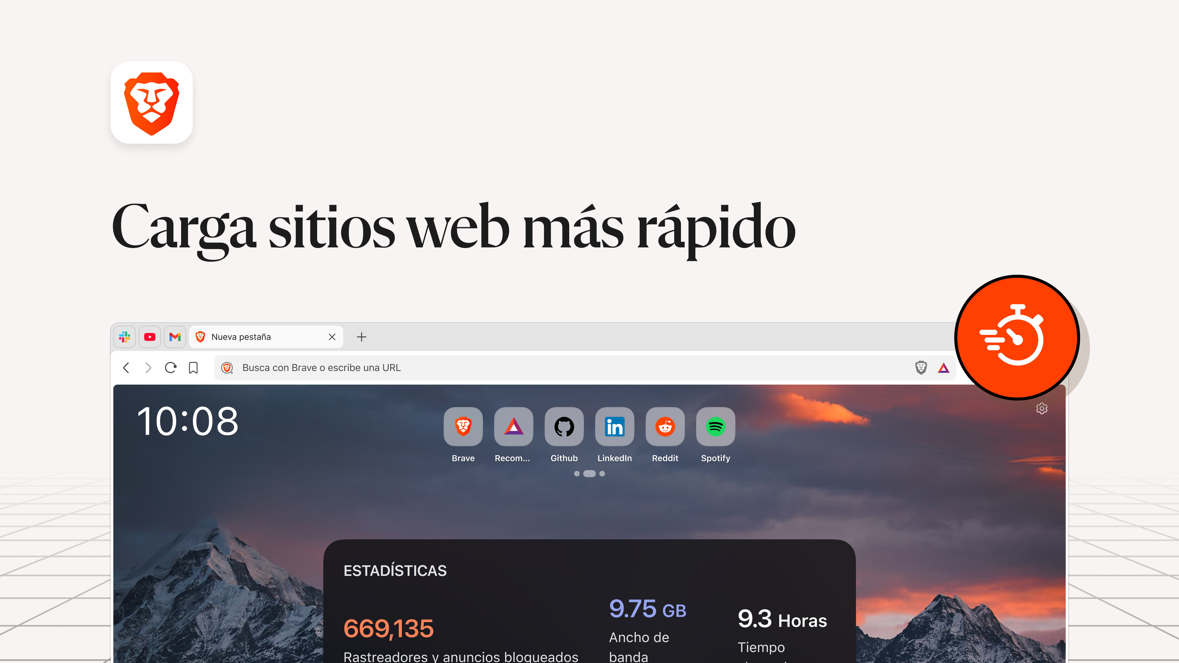 Captura de pantalla de Navegador Brave