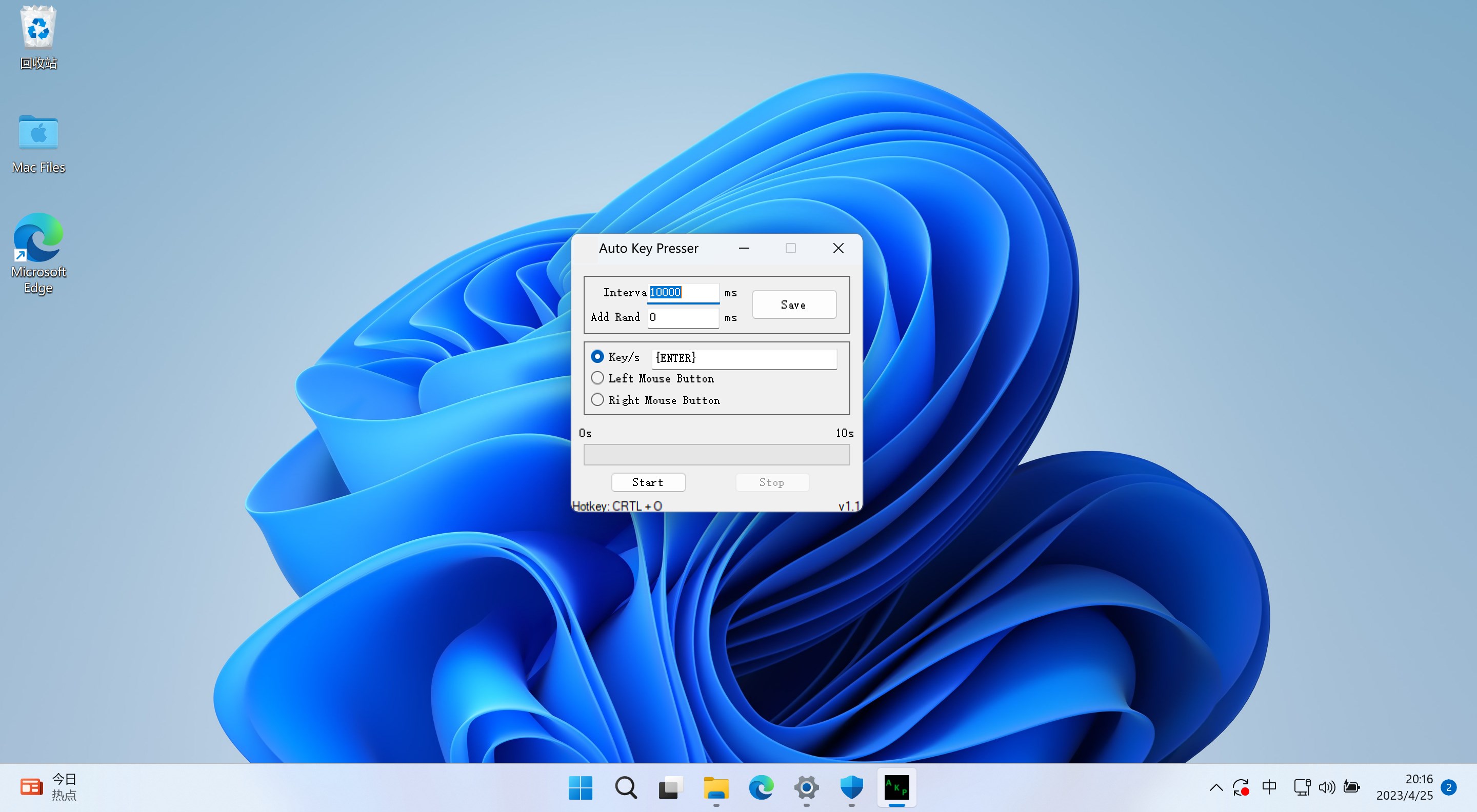 Captura de pantalla de Presionador de teclas automáticas - Clicker automático