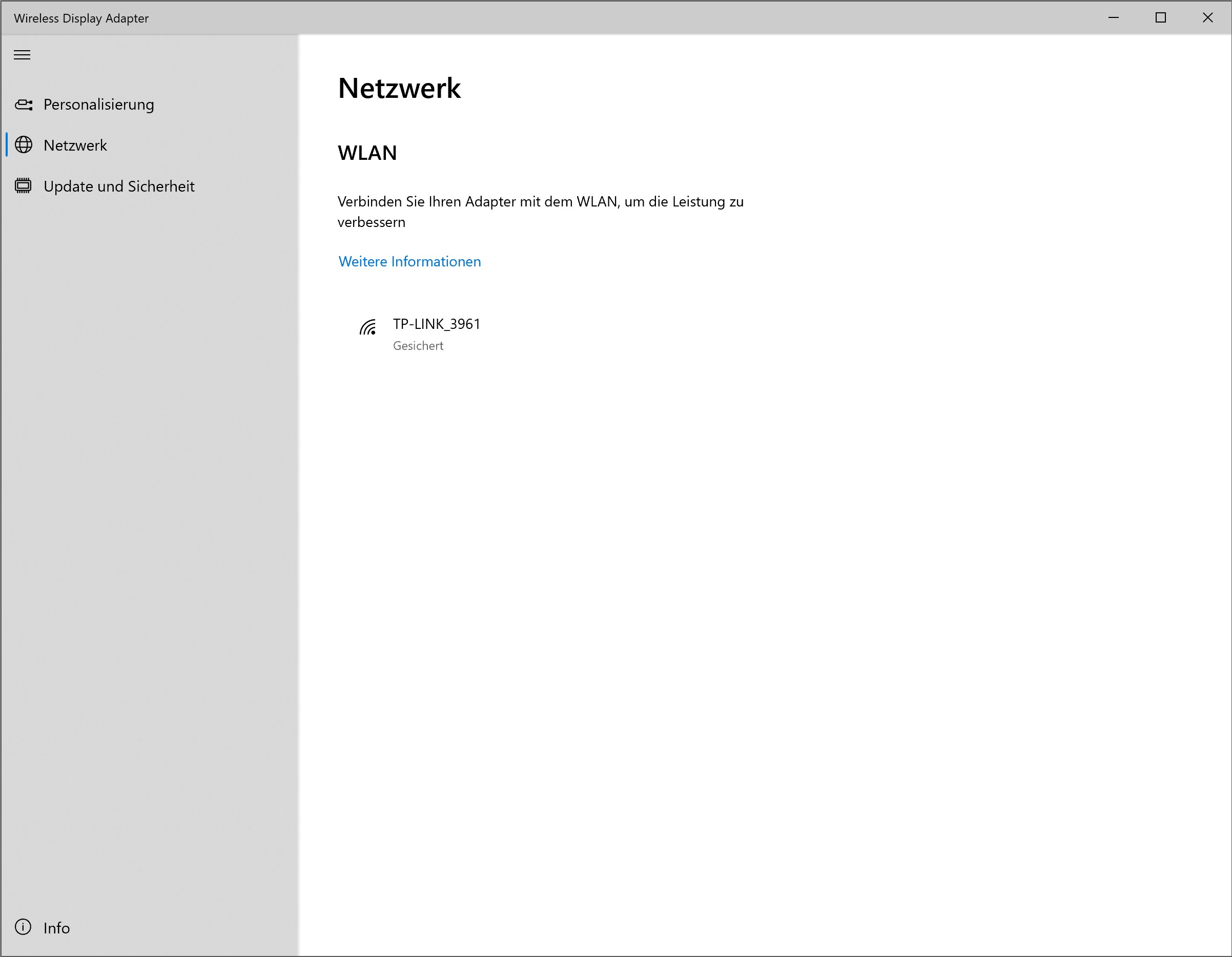 Microsoft Wireless Display Adapter Screenshot