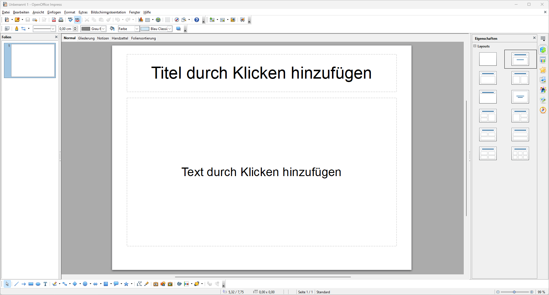 Apache OpenOffice Screenshot
