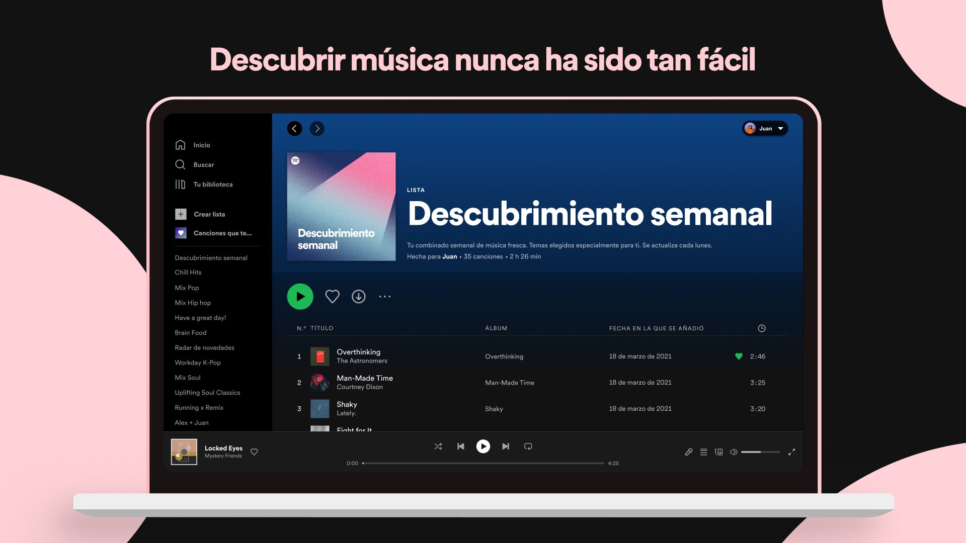 Captura de pantalla de Spotify: música y pódcasts