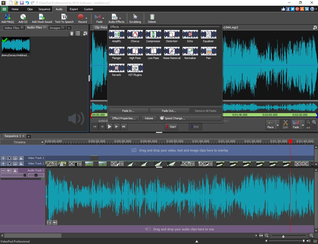 VideoPad screenshot