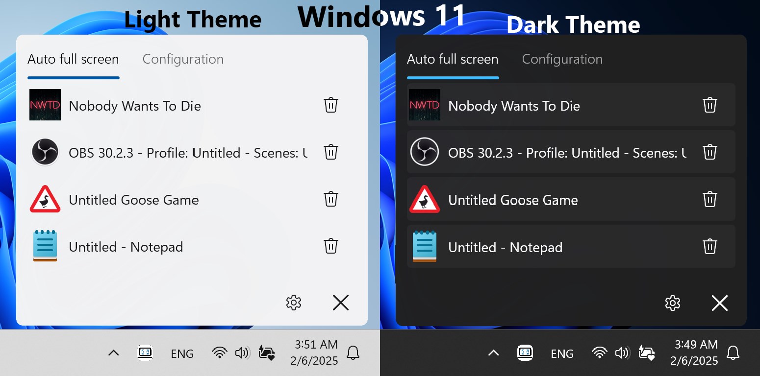 Force Full Screen Screenshot
