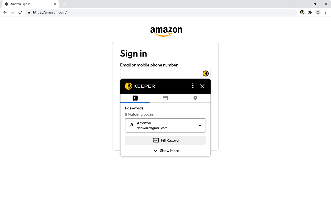 Keeper® Password Manager screenshot