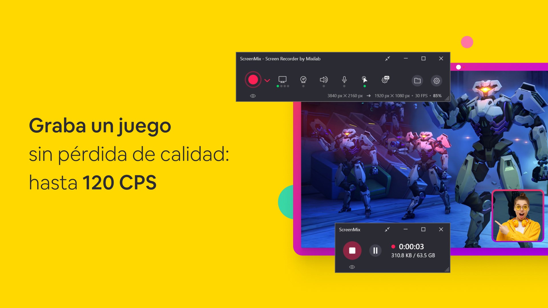Captura de pantalla de ScreenMix - Grabador de Ventana