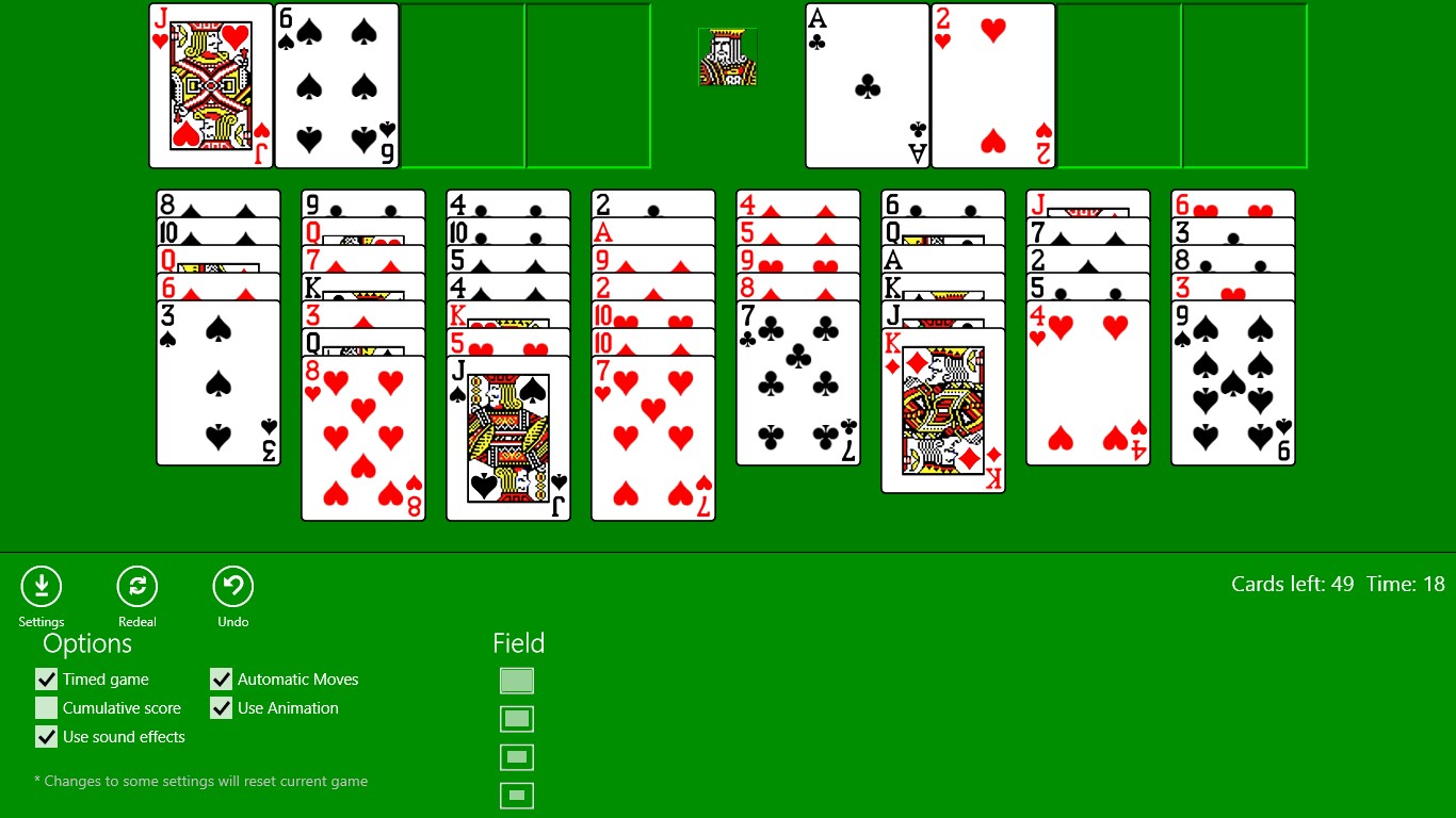 Classic Free Cell screenshot