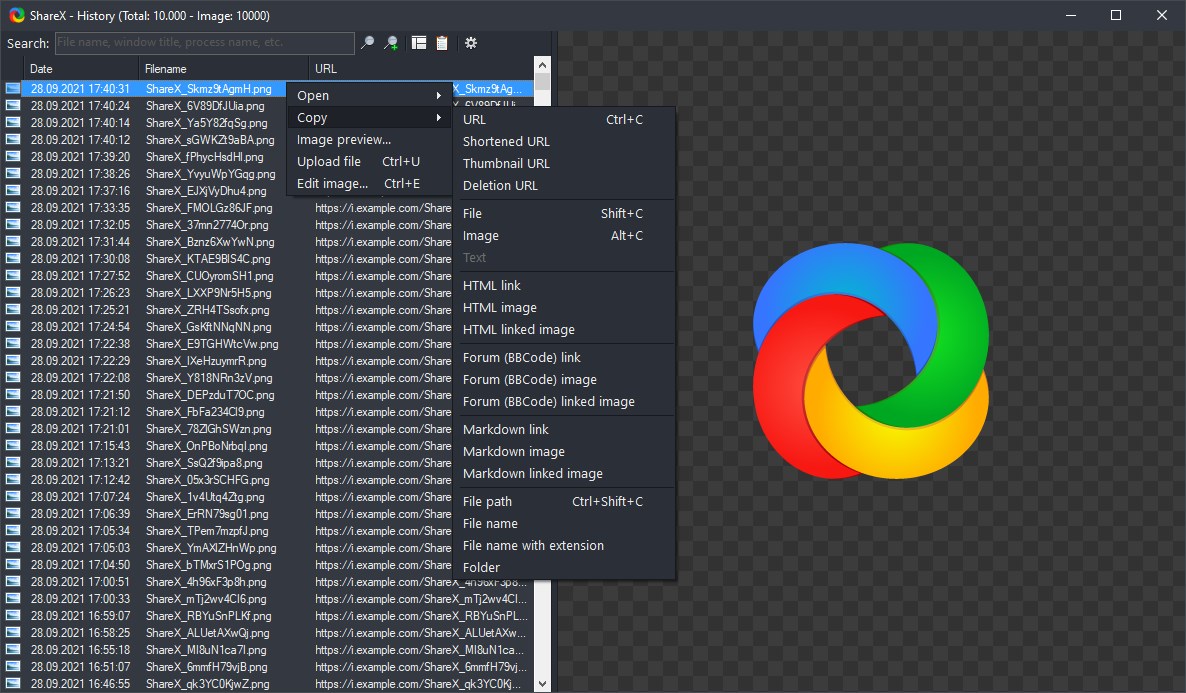 ShareX screenshot