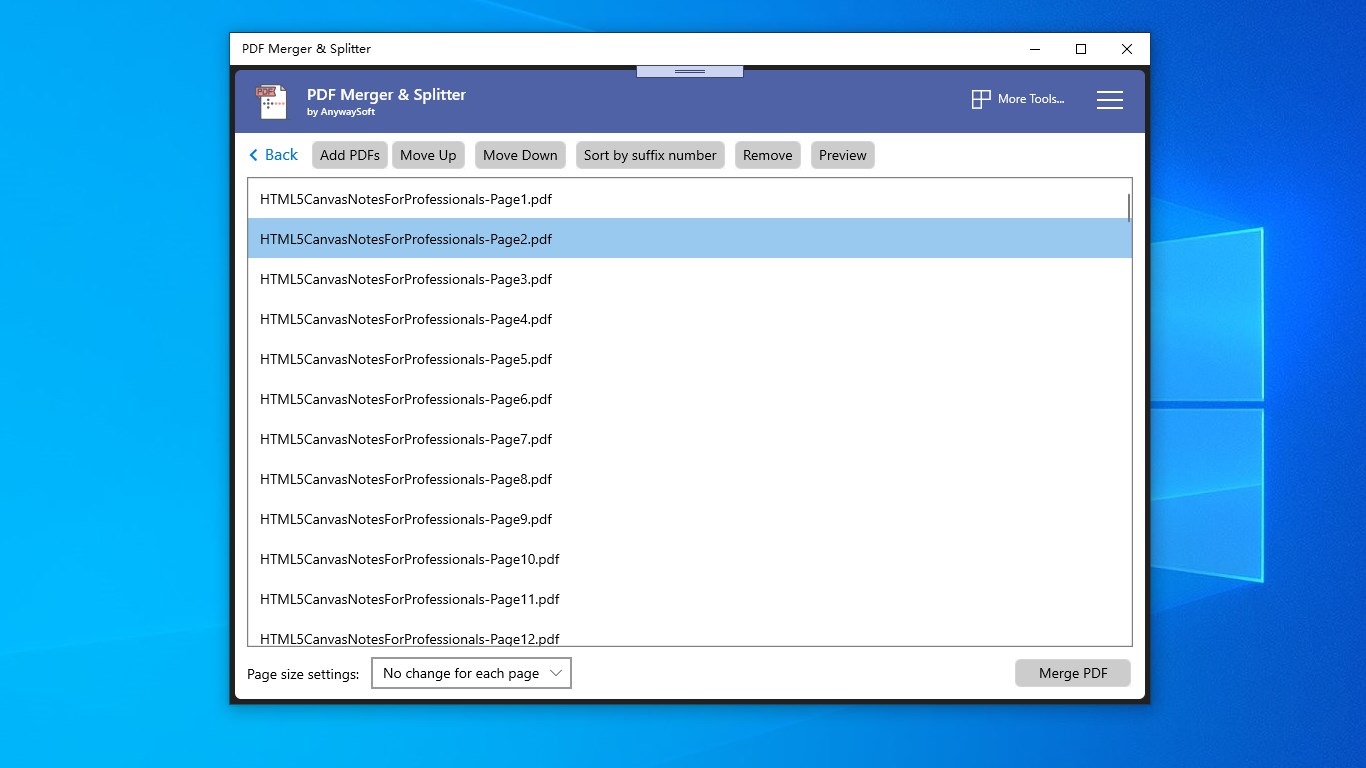 PDF Merger & Splitter screenshot