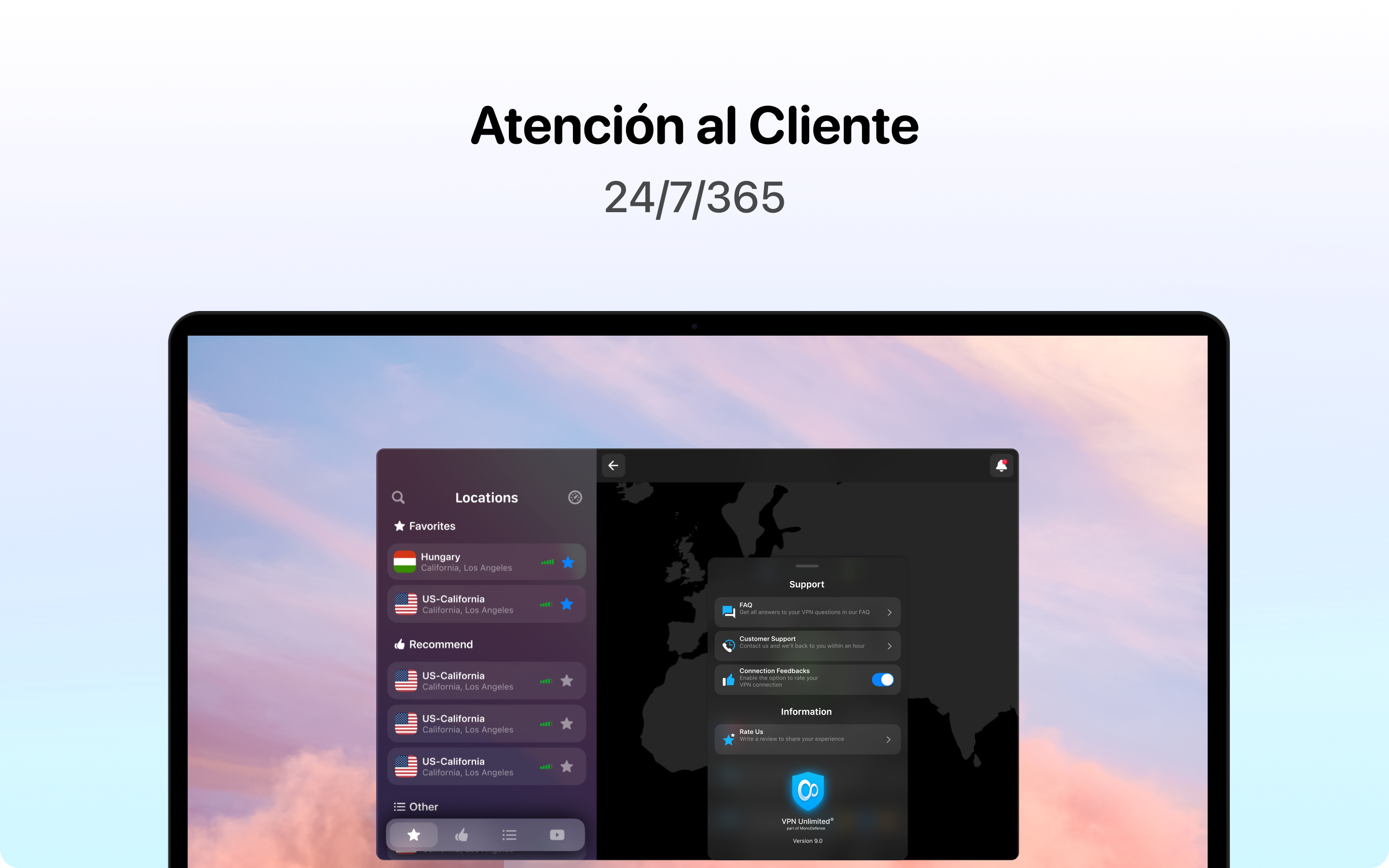 Captura de pantalla de VPN Unlimited®