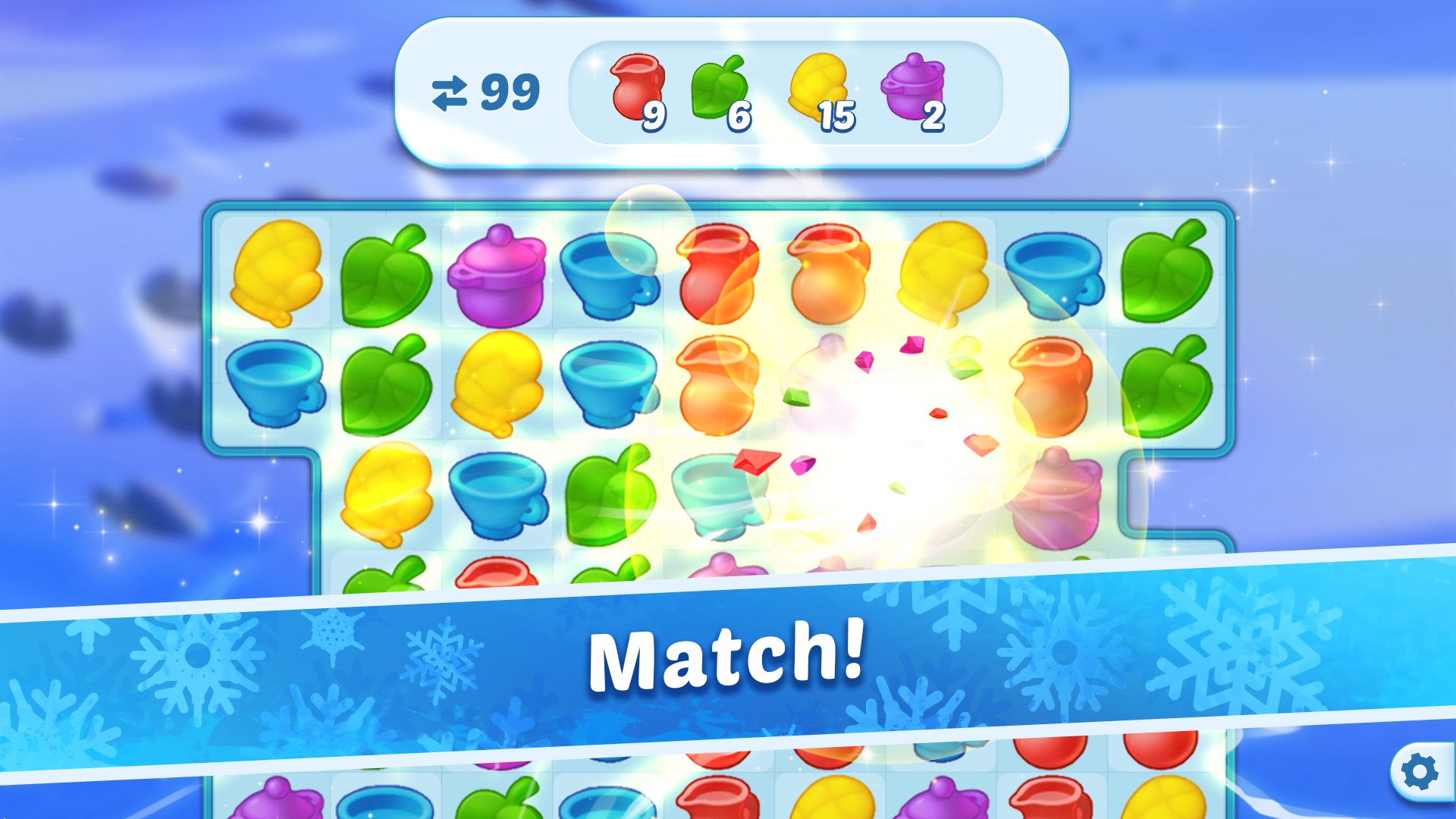 Coldscapes: My Match-3 Family screenshot