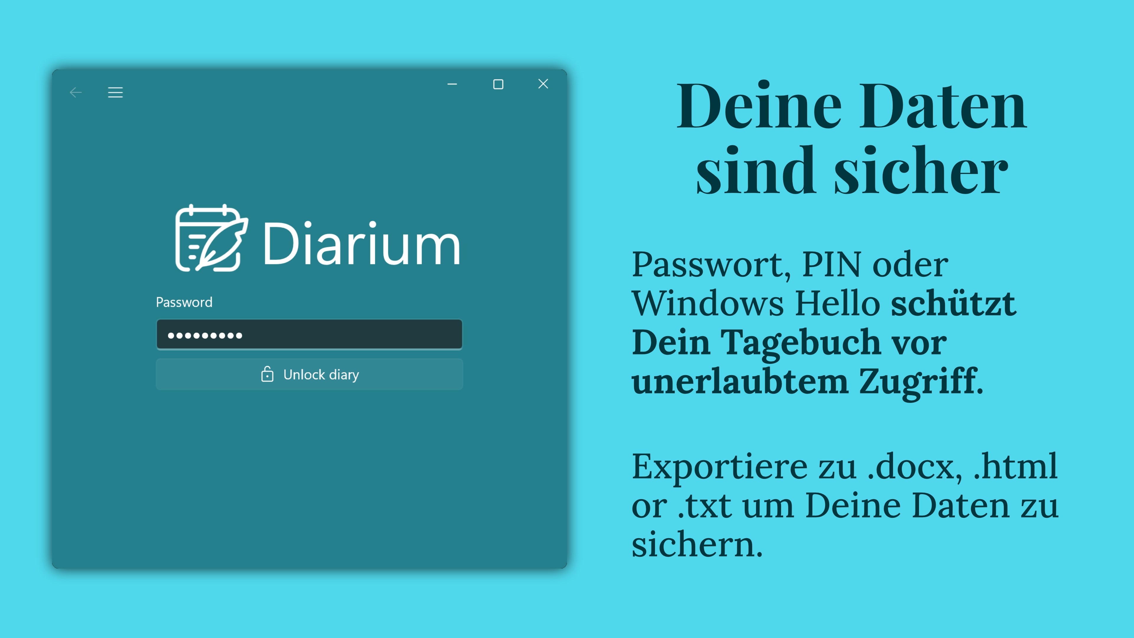 Diarium: Tagebuch, Journal, Notizen Screenshot