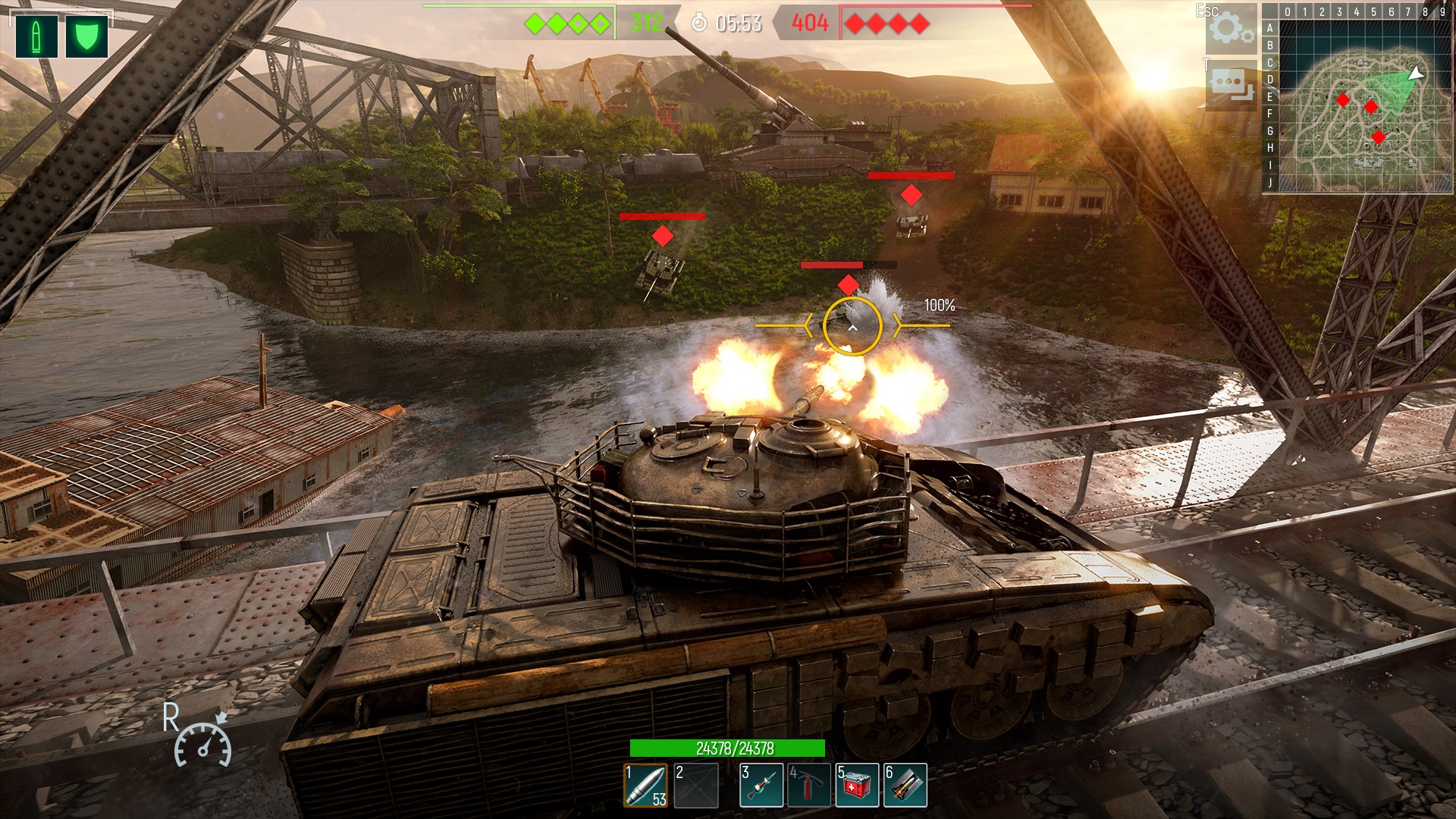 Tank Force: Panzerkriegsspiel auf modernen Panzern Screenshot