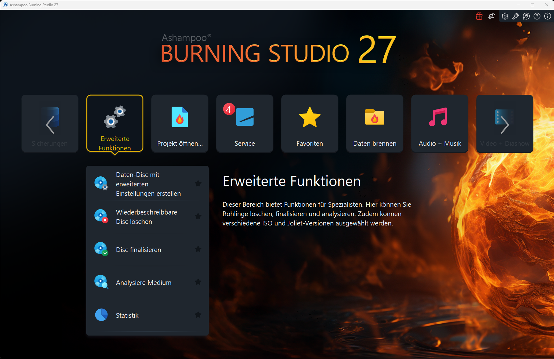 Ashampoo Burning Studio 27 Screenshot