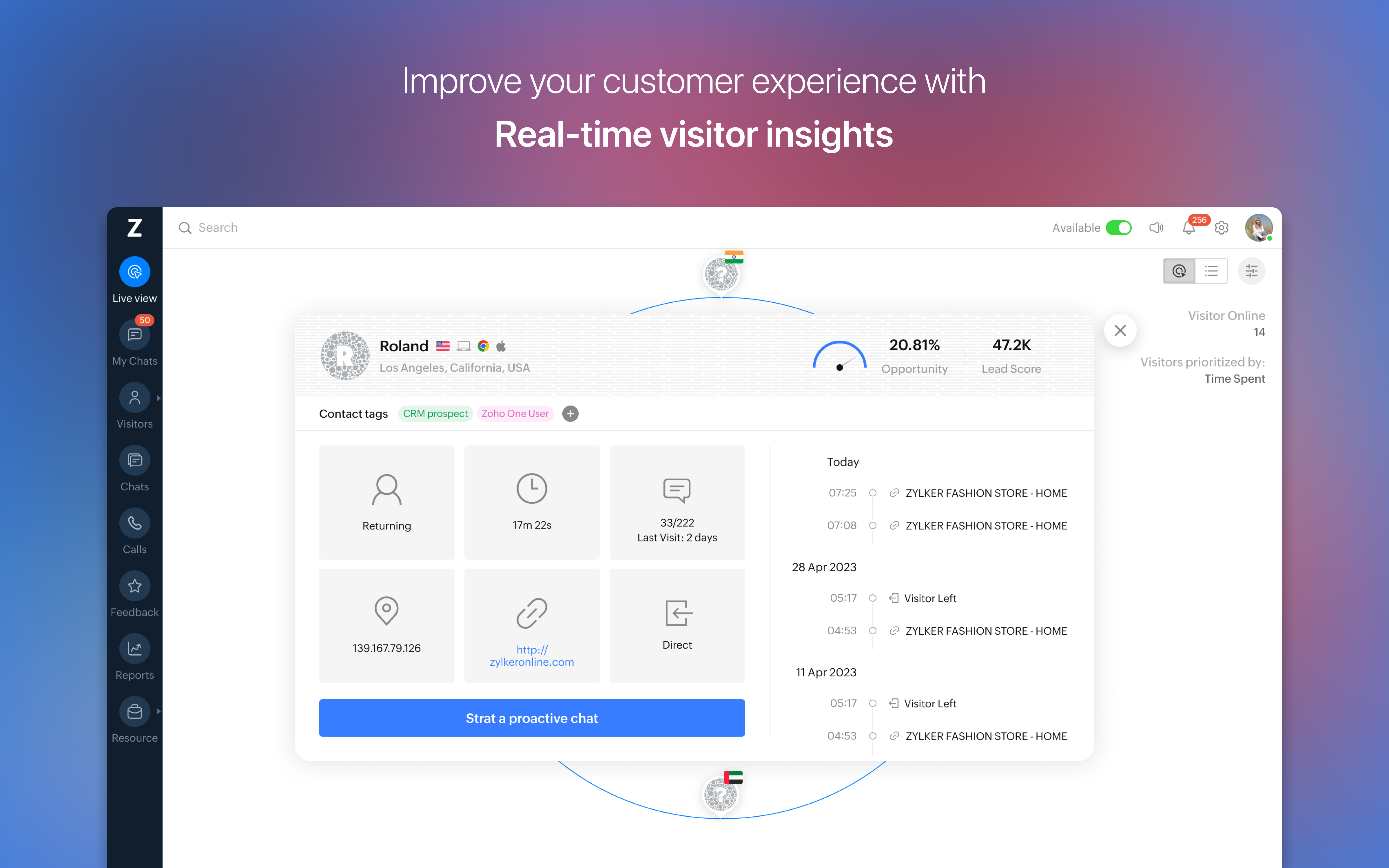 SalesIQ screenshot