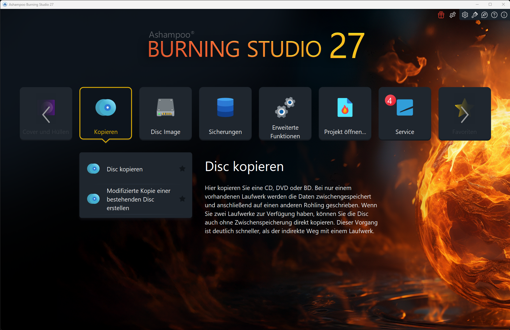 Ashampoo Burning Studio 27 Screenshot