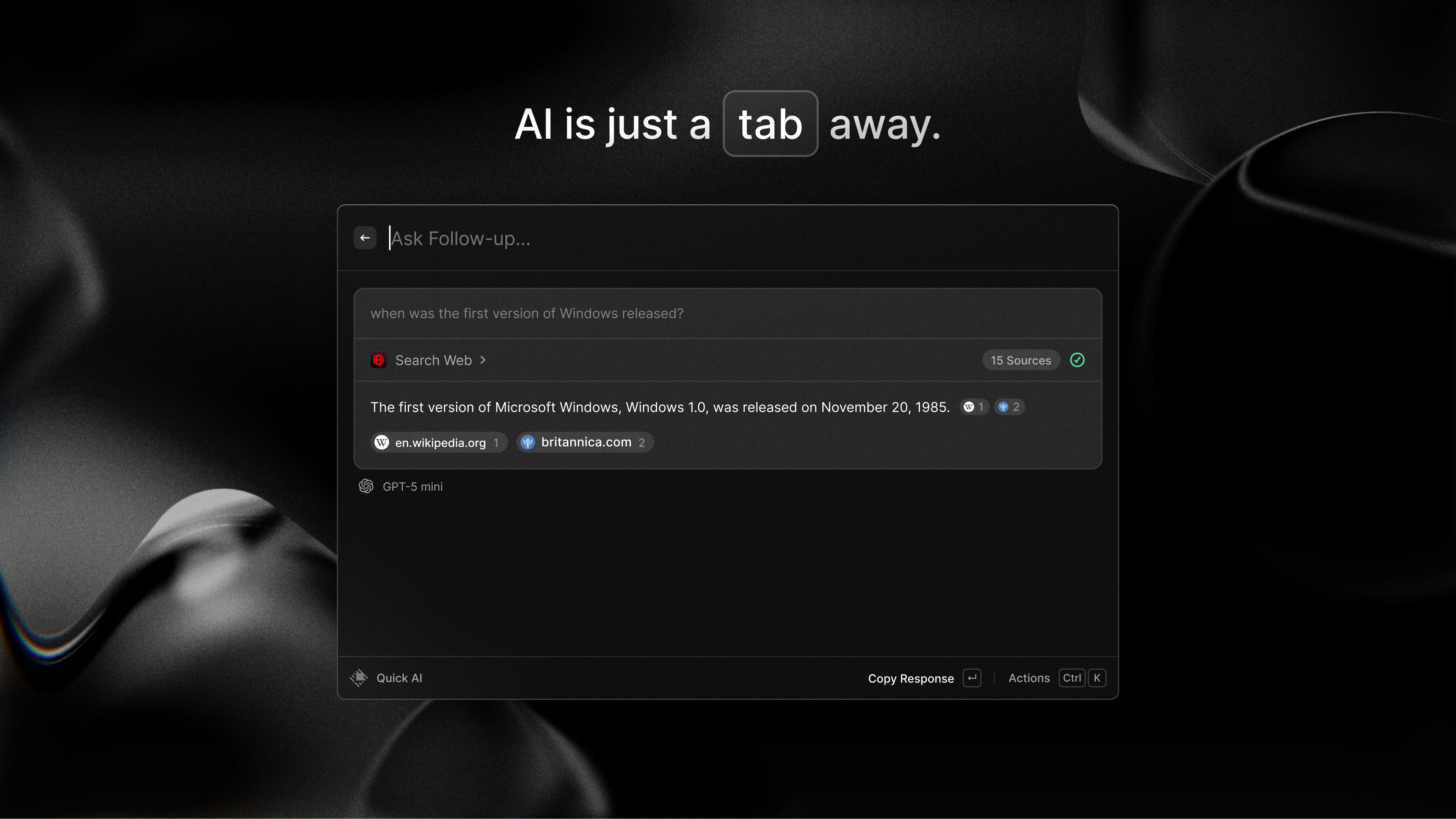 Raycast screenshot