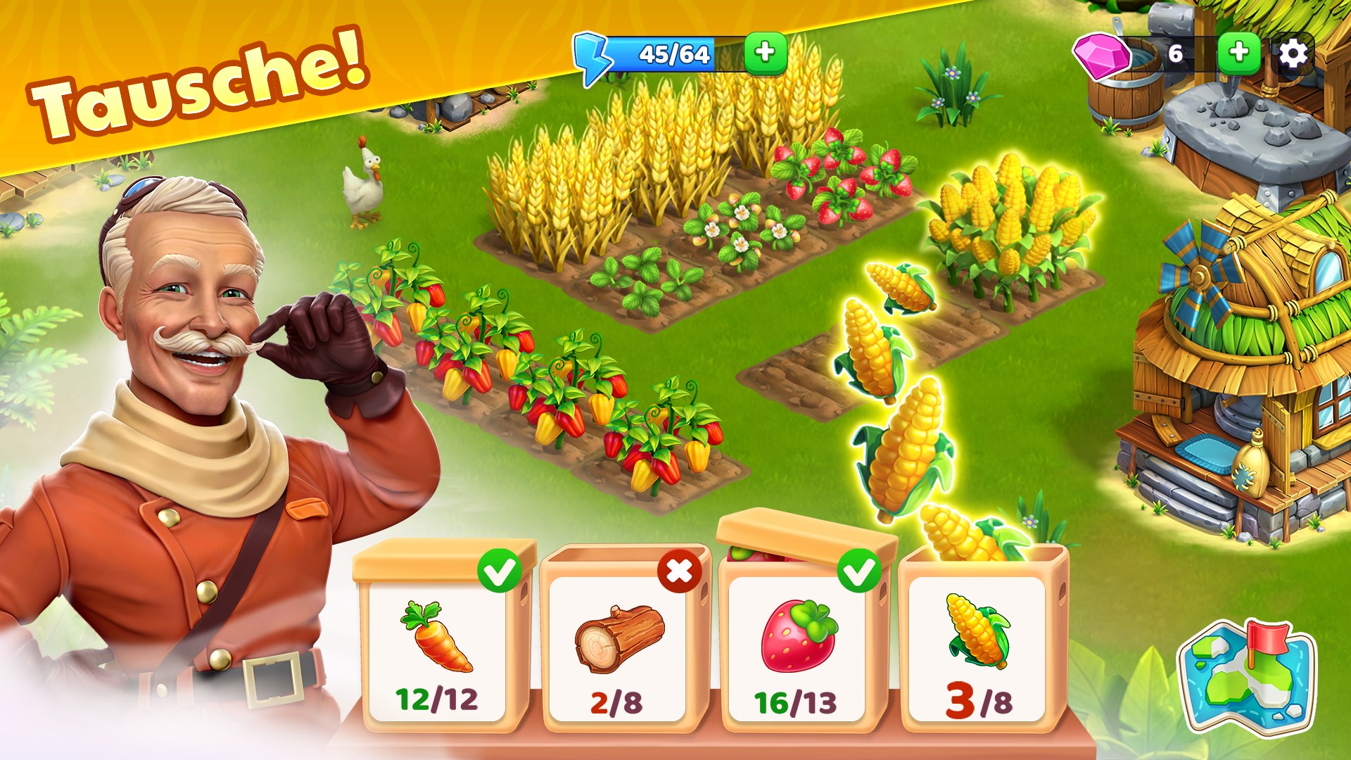 Bermuda Adventures Farm Spiele Screenshot
