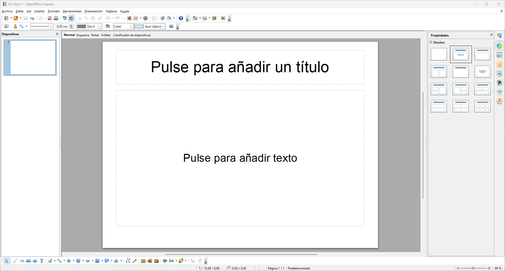 Captura de pantalla de Apache OpenOffice