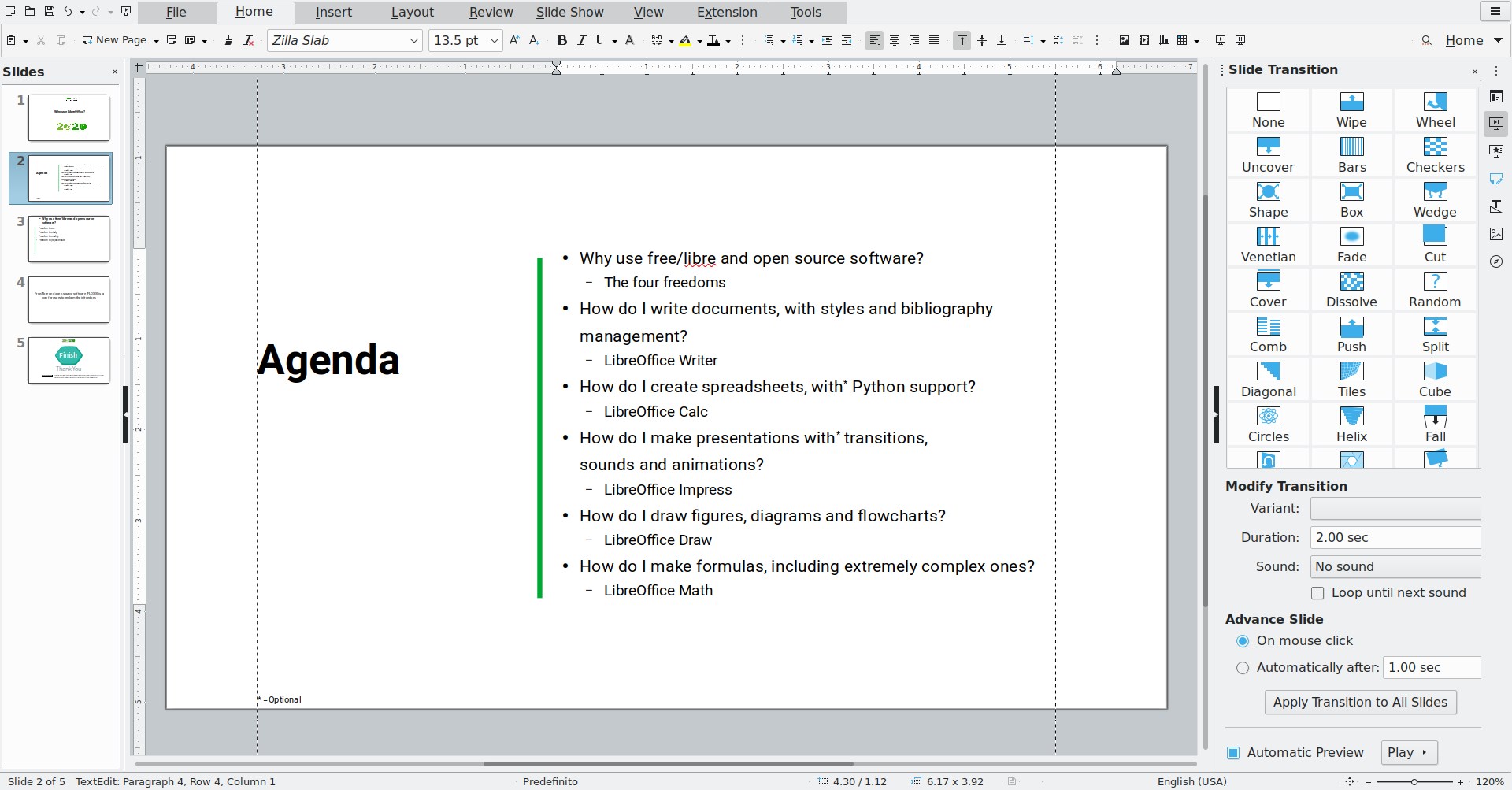 LibreOffice Screenshot