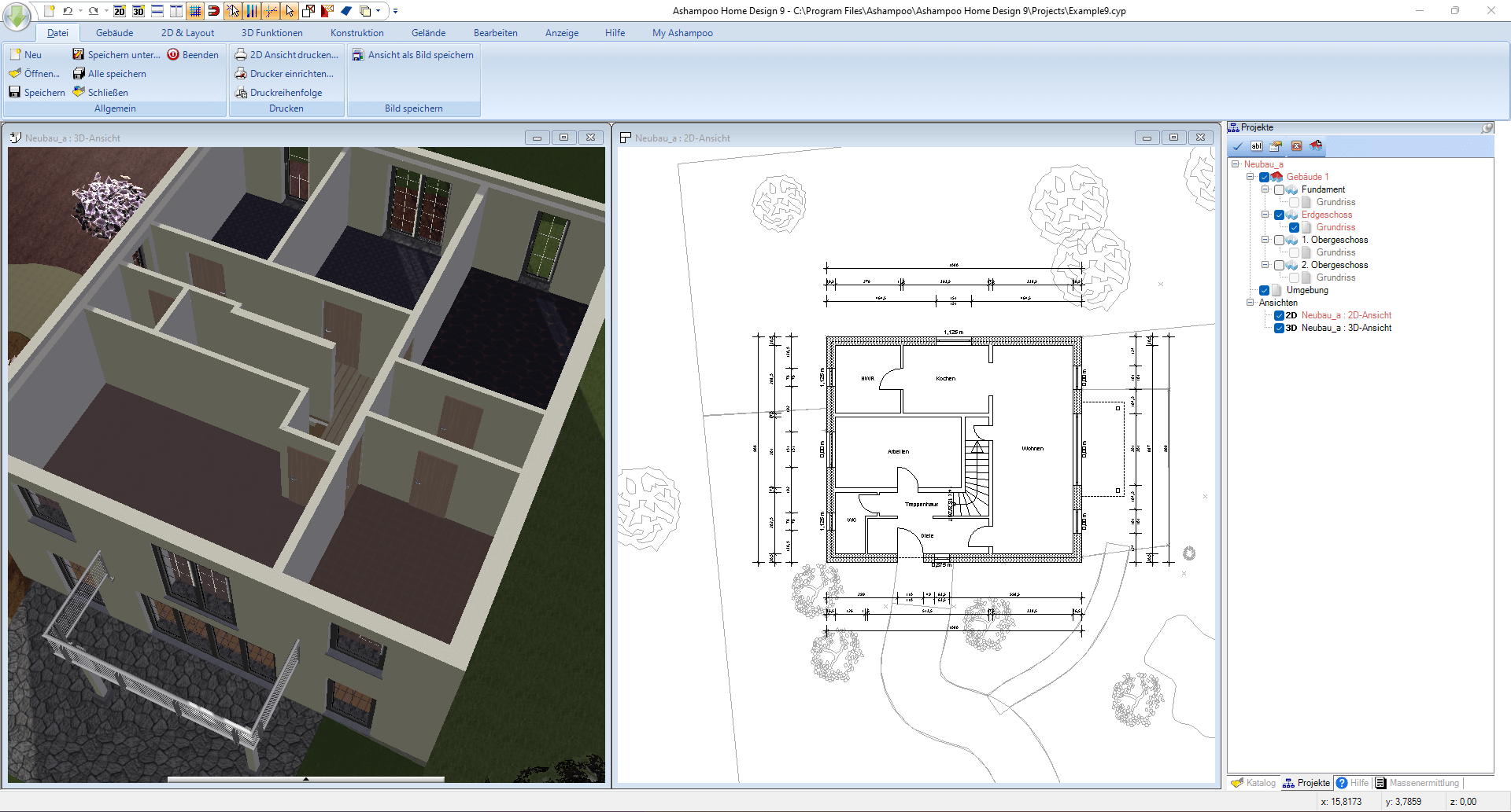 Ashampoo Home Design 9 Screenshot